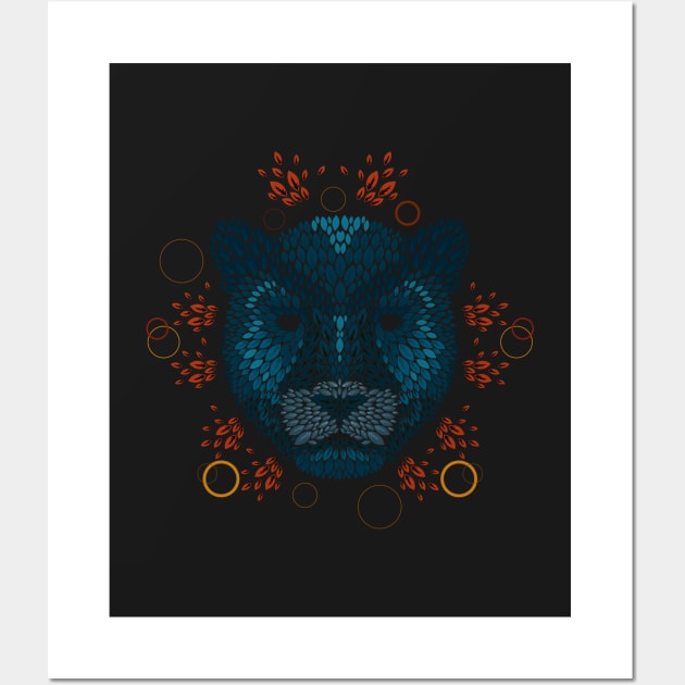 Panther Face Wall Art by LetterQ